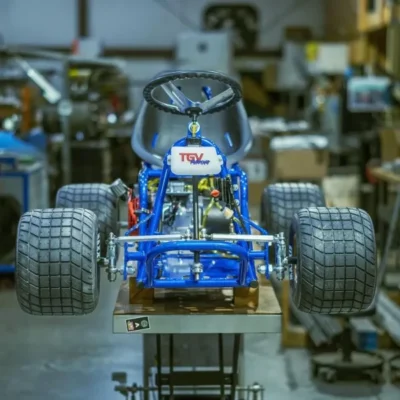 2024 “Blue Edition” Go Kart ( Gas Motor ) – TGV Garage Shop