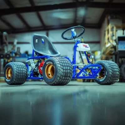 2024 “Blue Edition” Go Kart ( Gas Motor ) - TGV Garage Shop