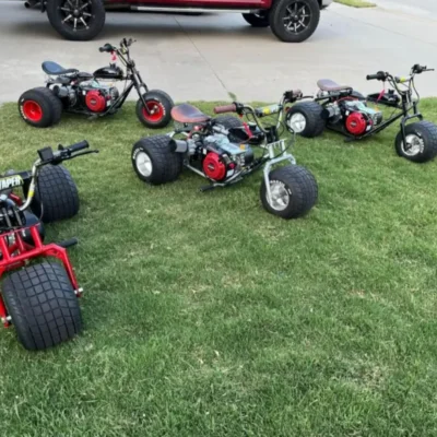 Four Complete Mini Trikes On Promotion (Platinum Edition) Ready to be shipped order now get it in 3 days at your doorstep pay with Apple pay and get 10% discount